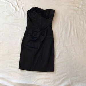 WHBM,sz 00, Black Strapless Sheath Dress - Elegant Evening, Cocktail Dress